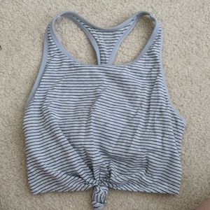 aerie racer back crop top